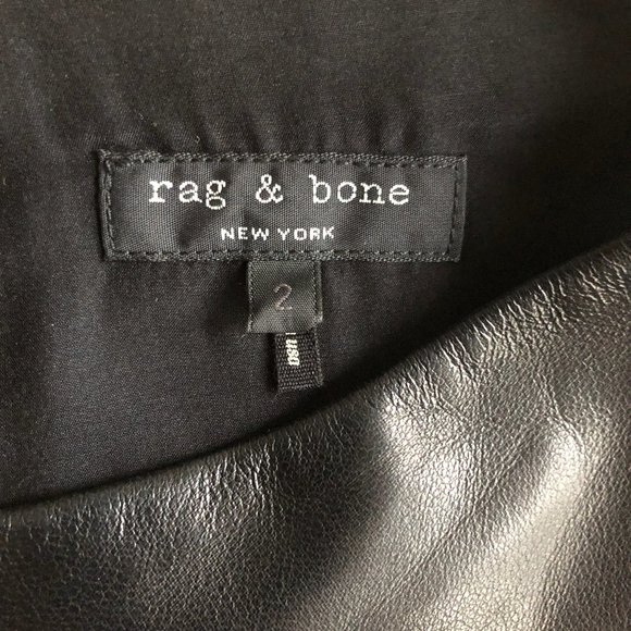 Rag & Bone Leather Color Block Dress - NWOT - Picture 6 of 7
